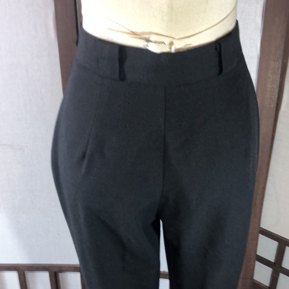 High waisted, vintage, black, pleated pants size small?